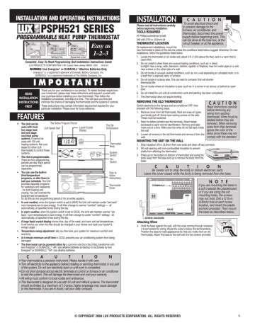 Lux-Products-PSPH521-Thermostat-User-Manual